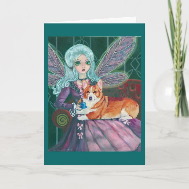 Pembroke-Walisercorgi-Gruß-Karten Karte (Vorderseite)