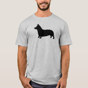 Pembroke-Walisercorgi-Hundezucht-Silhouette T-Shirt