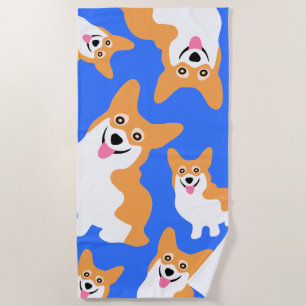 Pembroke-Walisercorgi-kundenspezifischer Strandtuch
