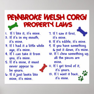 PEMBROKE-WALISERCORGI PL2 POSTER