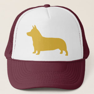Pembroke-Walisercorgi-Silhouette Truckerkappe