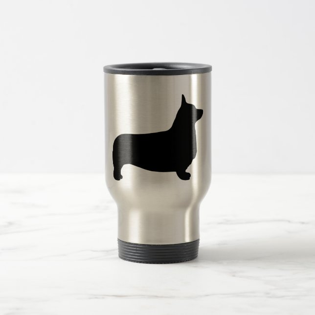 Pembroke-Walisercorgi-Tasse Reisebecher (Mittel)