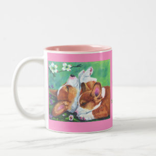 Pembroke-Walisercorgi-Tassen Zweifarbige Tasse