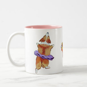 Pembroke-Walisercorgi-Tassen Zweifarbige Tasse