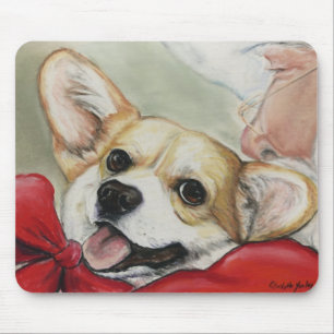 Pembroke-Walisercorgi-u. Sankt-Mausunterlage Mousepad