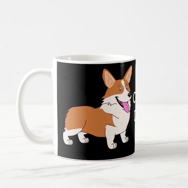 Pembroke-Walisercorgi-Vater Kaffeetasse (Links)