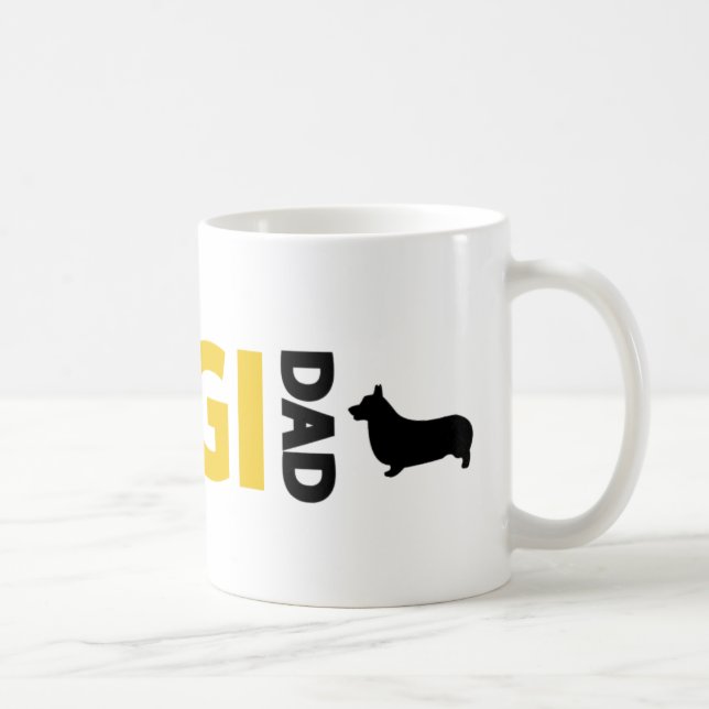 Pembroke-Walisercorgi-Vater Kaffeetasse (Rechts)