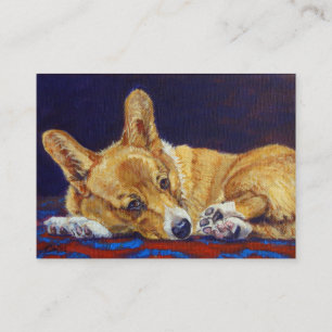 Pembroke-Walisercorgi-Visitenkarten Visitenkarte