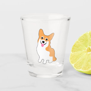 Pembroke-Walisercorgi-Welpe Schnapsglas