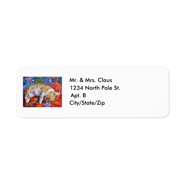 Pembroke Welsh Corgi Address Labels (Vorne)