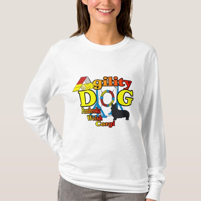 Pembroke Welsh Corgi Agility Shirts Geschenke (Vorderseite)