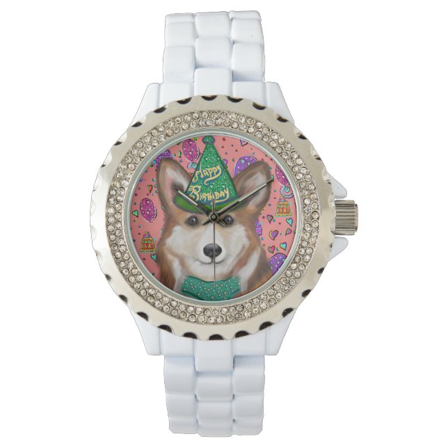 PEMBROKE WELSH CORGI ARMBANDUHR (Vorderseite)