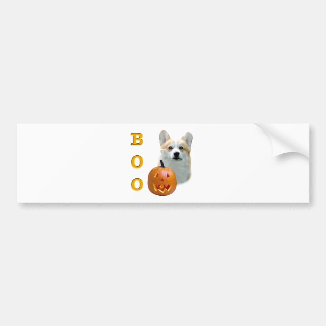 Pembroke Welsh Corgi Boo Autoaufkleber (Vorne)