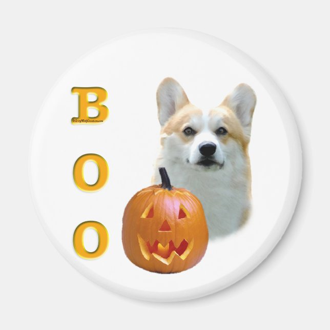 Pembroke Welsh Corgi Boo Magnet (Vorne)