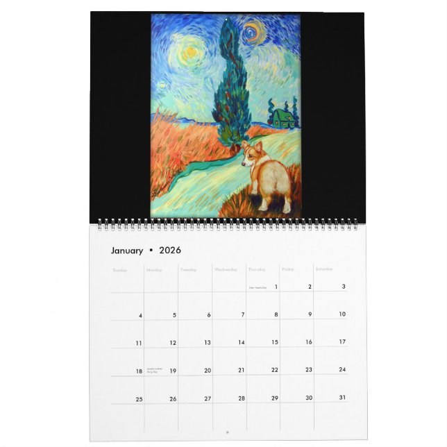 Pembroke Welsh Corgi Calendar Master Tribute Kalender (Jan 2026)