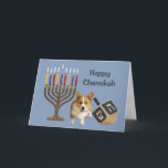 Pembroke Welsh Corgi Chanukah Card Menorah Dreidel Feiertagskarte<br><div class="desc">Familie und Freunde während der Chanukah Saison zu erinnern ist eine wunderbare Möglichkeit, in Touch mit den Menschen behalten, die Sie Liebe und kümmern sich. Ich habe diese Chanukah-Karten mit Liebe und Sorgfalt erstellt, und ich bin sicher, jeder, der Lieben Hunde wird sich freuen, sie zu erhalten. Sie haben die...</div>