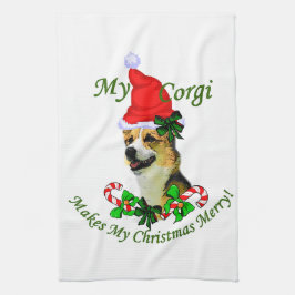 Pembroke Welsh Corgi Christmas Küchentuch