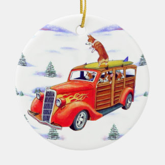 Pembroke Welsh Corgi Circle Ornament