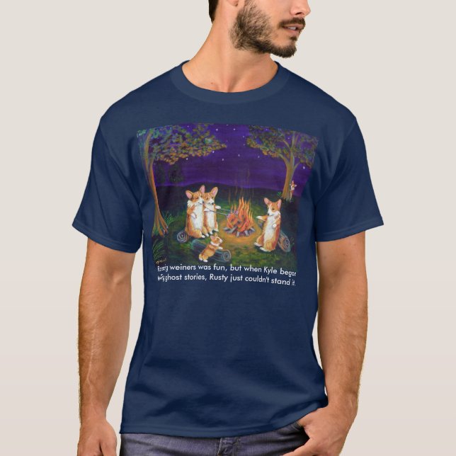 Pembroke Welsh Corgi, Corgi Ghost Stories T-Shirt (Vorderseite)