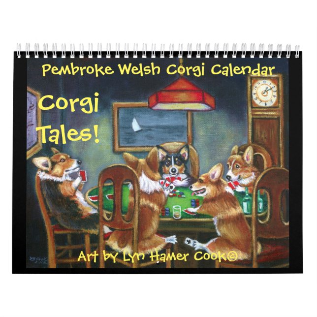 Pembroke Welsh Corgi Corgi Tales Kalender Original (Titelbild)