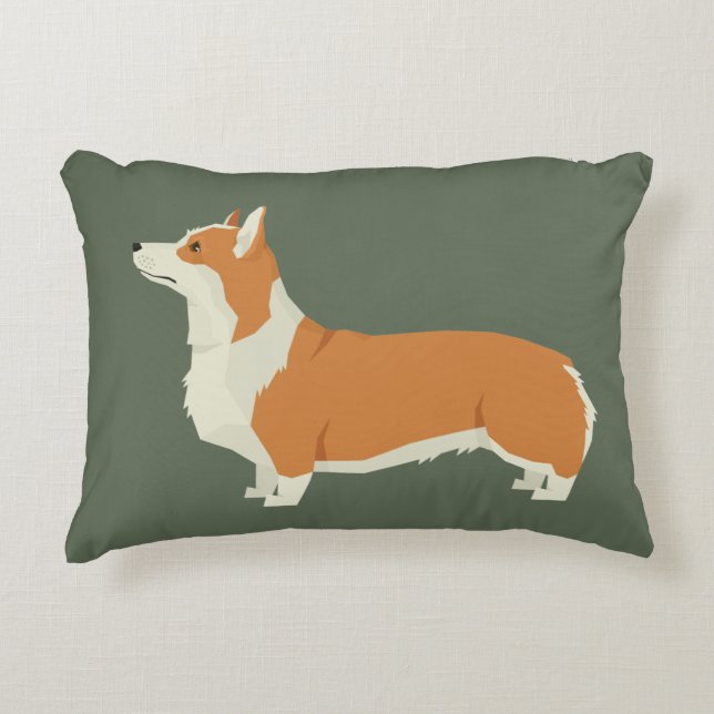 Pembroke Welsh Corgi Dekokissen (Vorderseite)