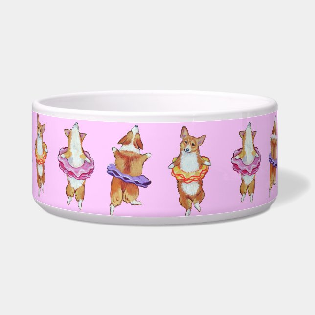 Pembroke Welsh Corgi Dog Bowl Ballerina Napf (Rechts)