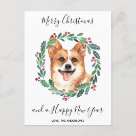 Pembroke Welsh Corgi Dog Elegant Frohe Weihnachten