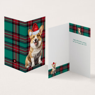 Pembroke Welsh Corgi Dog Holiday Kariert