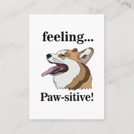 Pembroke Welsh Corgi Dog Walker Visitenkarte