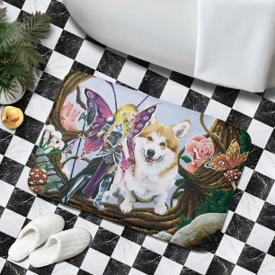 Pembroke Welsh Corgi Fairy Fantasy Badematte