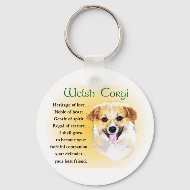 Pembroke Welsh Corgi Geschenke Schlüsselanhänger (Vorderseite)