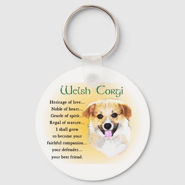 Pembroke Welsh Corgi Geschenke Schlüsselanhänger (Vorderseite)