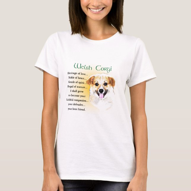 Pembroke Welsh Corgi Geschenke T-Shirt (Vorderseite)