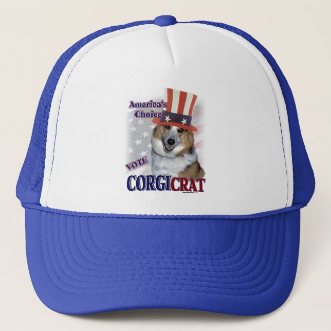 Pembroke Welsh Corgi Geschenke Truckerkappe (Vorderseite)