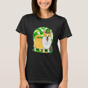 Pembroke Welsh Corgi Glücklicher Kobold St. Patric T-Shirt