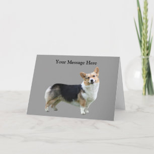 Pembroke Welsh Corgi Greeting Card Feiertagskarte
