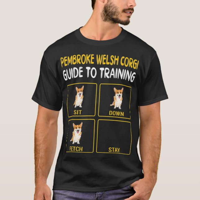 Pembroke Welsh Corgi Guide to Training Dog T-Shirt (Vorderseite)