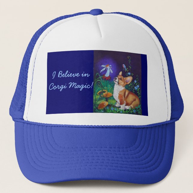 Pembroke Welsh Corgi Hat Truckerkappe (Vorderseite)