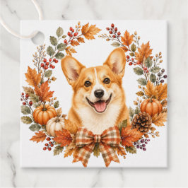 Pembroke Welsh Corgi Herbst Geschenkanhänger