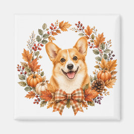 Pembroke Welsh Corgi Herbst Magnet