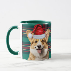 Pembroke Welsh Corgi Holiday Karierte Weihnachten Tasse