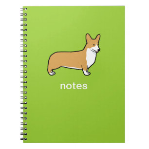 Pembroke Welsh Corgi Hund Grafik mit individuellem Notizblock