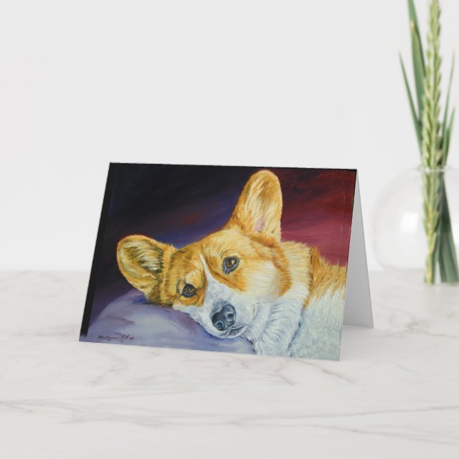 Pembroke Welsh Corgi Karte (Vorderseite)
