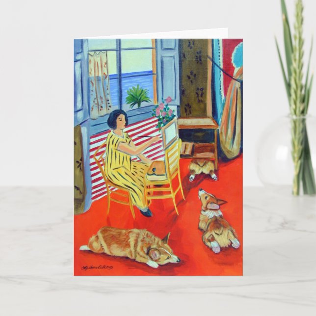 Pembroke Welsh Corgi Karte (Vorderseite)