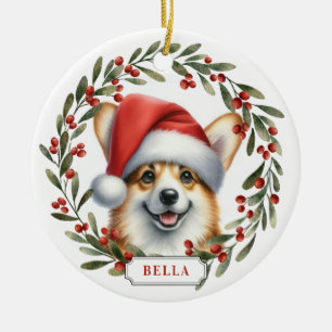 Pembroke Welsh Corgi Keramik-Kreis-Ornament Keramik Ornament