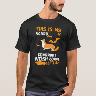 Pembroke Welsh Corgi Kostüm Halloween Faul Schreck T-Shirt