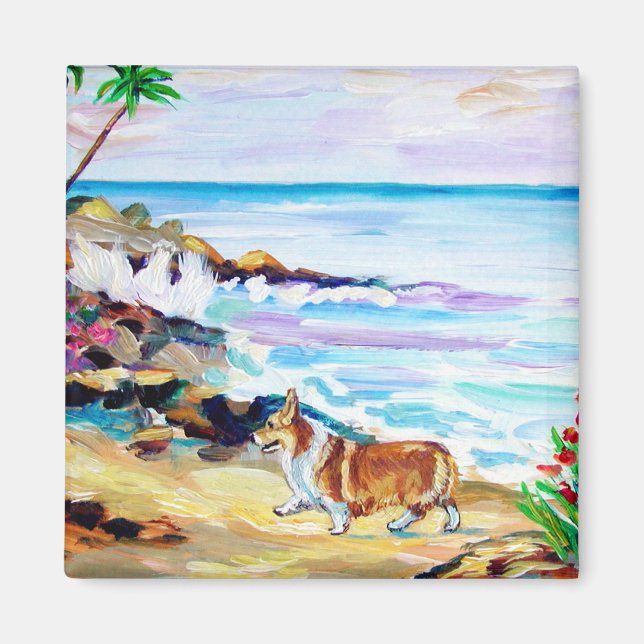 Pembroke Welsh Corgi Magnet (Vorne)