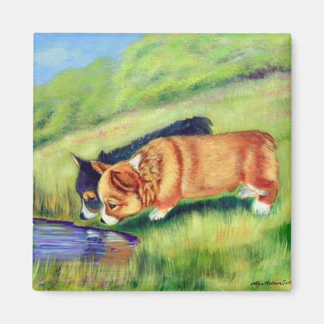 Pembroke Welsh Corgi Magnets Magnet (Vorne)
