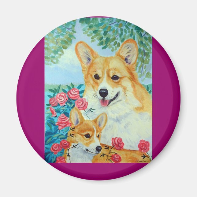 Pembroke Welsh Corgi Magnets Magnet (Vorne)