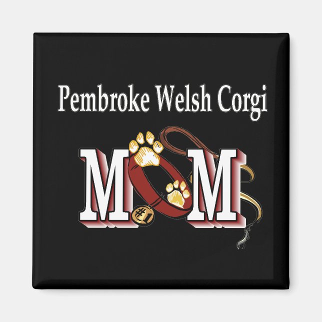 Pembroke Welsh Corgi Mama Geschenke Magnet (Vorne)